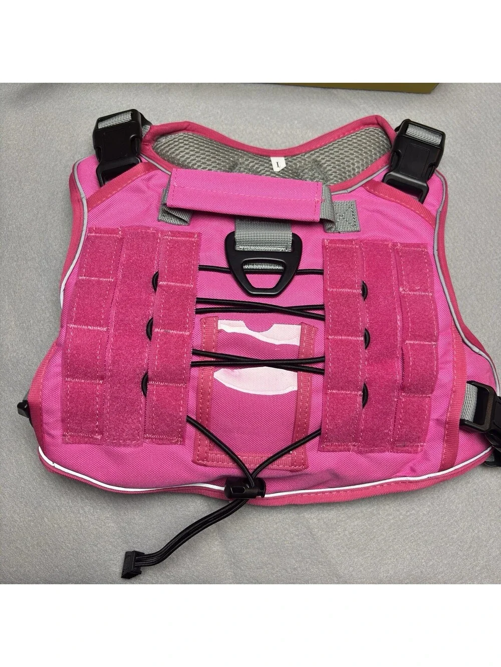 Tactical Dog Harness Vest Large Pink